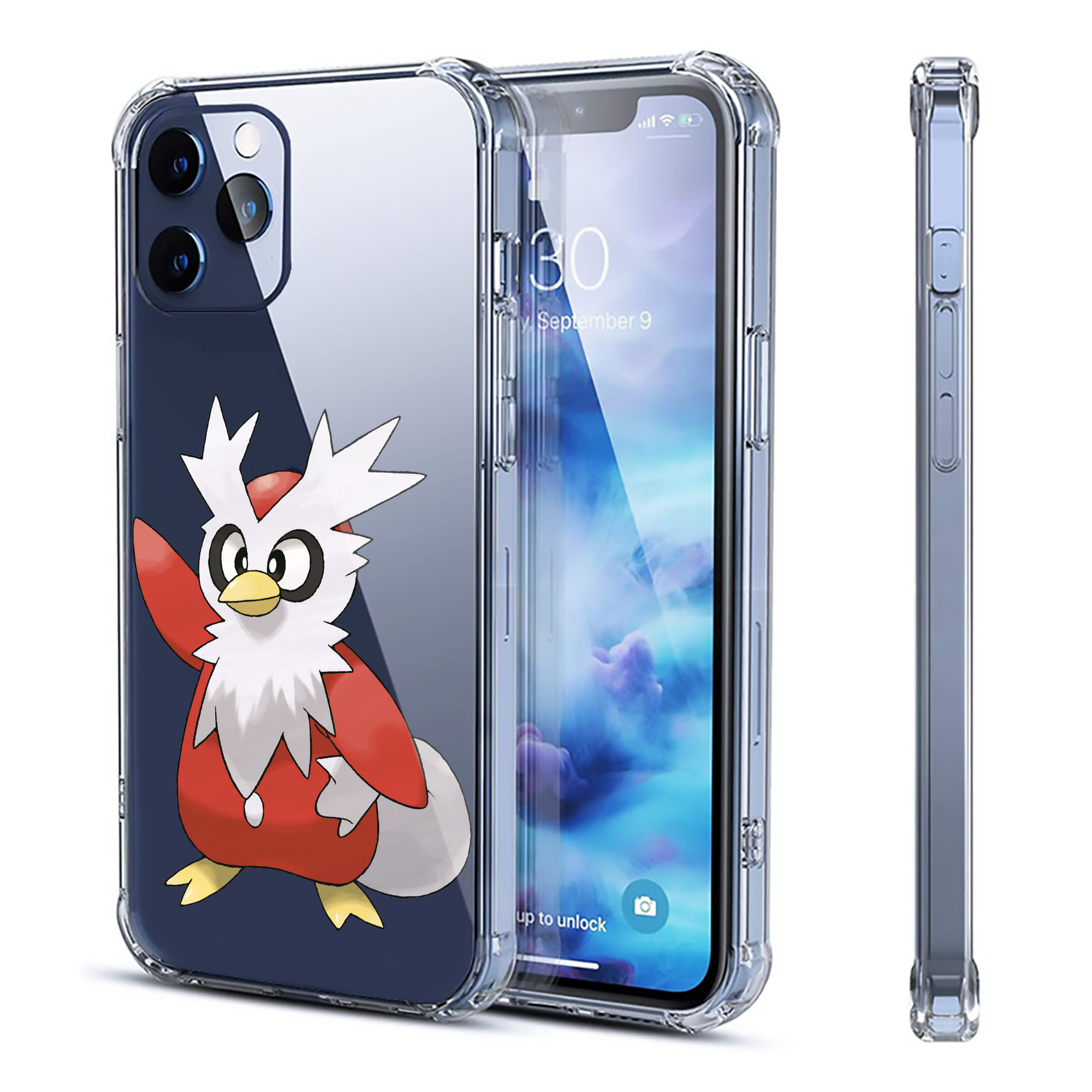 （画像用） ポケットモンスター Pokémon 【iPhone 12シリーズ対応】透明スマホケース（クリアソフトケース）